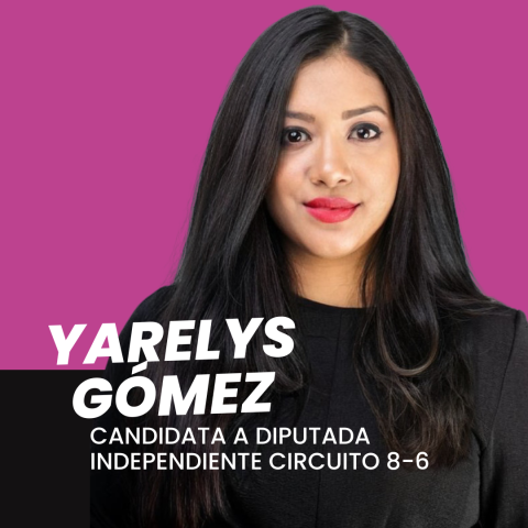Yarelys Gómez, Candidata a Diputada Independiente, Circuito 8-6